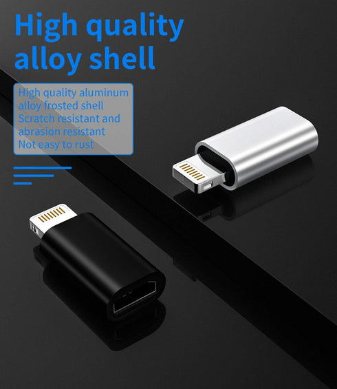 zoyuzan 3-Pack,Micro USB to Lightning Adapter,Lightning Male to Microusb Female Adapter for iPhone 5s 6 6s 7 8 Plus se2 x xr xs 12 11 Mini max pro...